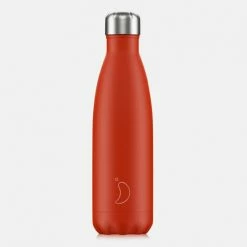 Εξοδος ⭐ Chilly's Bottles Neon Red Μπουκάλι Θερμός 500ml RED ⭐