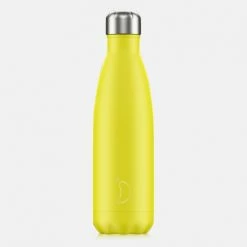 Συμφωνίες 😍 Chilly's Bottles Neon Yellow Μπουκάλι Θερμός 500ml YELLOW 🔔