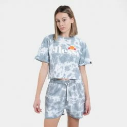 Η καλύτερη συμφωνία ❤️ T-shirts | Μπλούζα κοντό μανίκι Ellesse Alberta Tie Dye Cropped Γυναικείο T-shirt TIE DYE ✨