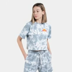 Η καλύτερη συμφωνία ❤️ T-shirts | Μπλούζα κοντό μανίκι Ellesse Alberta Tie Dye Cropped Γυναικείο T-shirt TIE DYE ✨ -Φτηνός Ellesse Κατάστημα ellesse alberta tie dye cropped t shirt mplouza gu 3