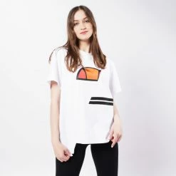 Εξοδος 🤩 T-shirts | Μπλούζα κοντό μανίκι Ellesse Alibi Oversized Γυναικείο T-Shirt WHITE 😀
