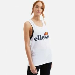 Καλύτερη πώληση 🔔 Αμάνικα T-shirts Ellesse Core Abigaille Vest Γυναικείο Αμάνικο Tank Top WHITE 🤩