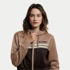 Ολοκαίνουργιο 👍 Ζακέτες Ellesse Dianala Crop Track Top Μπλουζα Γυναικειο LIGHT BROWN ✨ -Φτηνός Ellesse Κατάστημα ellesse dianala crop track top mplouza gunaikeio 2