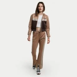 Ολοκαίνουργιο 👍 Ζακέτες Ellesse Dianala Crop Track Top Μπλουζα Γυναικειο LIGHT BROWN ✨ -Φτηνός Ellesse Κατάστημα ellesse dianala crop track top mplouza gunaikeio 3