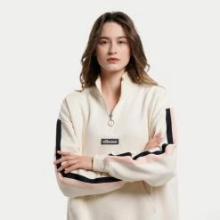 Καλύτερη πώληση 🎁 Φούτερ Ellesse Filippa 1/2 Zip Track Top Μπλουζα Γυναικει OFF WHITE 🔥 -Φτηνός Ellesse Κατάστημα ellesse filippa 1 2 zip track top mplouza gunaikei 2
