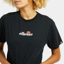 Εκπτωση 👍 T-shirts | Μπλούζα κοντό μανίκι Ellesse Fireball Γυναικείο Crop Top BLACK ❤️ -Φτηνός Ellesse Κατάστημα ellesse fireball tee 6