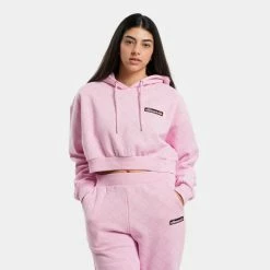 Εκπτωση 💯 Μπλούζα Με Κουκούλα Ellesse Marinell Crop Γυναικεία Μπλούζα με Κουκούλα LIGHT PINK 😍