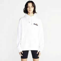 Συμφωνίες 🤩 Μπλούζα Με Κουκούλα Ellesse Noreo Oh Hoody Γυναικείο Φούτερ WHITE 😀
