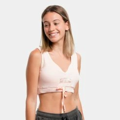 Best Pirce 👏 Μπουστάκια | Αθλητικά Σουτιέν Ellesse Organico Bra Top Γυναικείο Αθλητικό Μπουστάκι LIGHT PINK 🥰 -Φτηνός Ellesse Κατάστημα ellesse organico bra top mpoustaki gunaikeio 2
