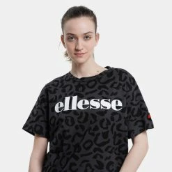 Συμφωνίες 😉 T-shirts | Μπλούζα κοντό μανίκι Ellesse Overlep Tee Γυναικείο T-shirt Black 🥰 -Φτηνός Ellesse Κατάστημα ellesse overlep tee mplouza gunaikeio 2