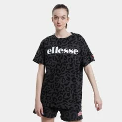 Συμφωνίες 😉 T-shirts | Μπλούζα κοντό μανίκι Ellesse Overlep Tee Γυναικείο T-shirt Black 🥰