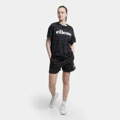 Συμφωνίες 😉 T-shirts | Μπλούζα κοντό μανίκι Ellesse Overlep Tee Γυναικείο T-shirt Black 🥰 -Φτηνός Ellesse Κατάστημα ellesse overlep tee mplouza gunaikeio 3