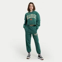ΧΟΝΔΡΙΚΟ ΕΜΠΟΡΙΟ 🌟 Μπλούζα Με Κουκούλα Ellesse Ramo Crop Γυναικεία Μπλούζα με Κουκούλα DARK GREEN 🌟 -Φτηνός Ellesse Κατάστημα ellesse ramo crop hoody fouter gunaikeio 3