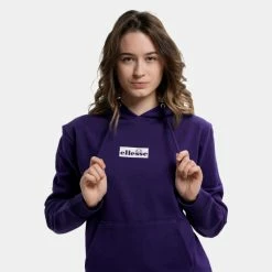 Συμφωνίες 🔔 Μπλούζα Με Κουκούλα Ellesse Totti Oh Γυναικεία Μπλούζα Με Κουκούλα DARK PURPLE 😉 -Φτηνός Ellesse Κατάστημα ellesse totti oh hoody fouter gunaikeio 2