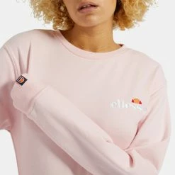 Το φθηνότερο 🛒 Φούτερ Ellesse Triome Γυναικεία Μπλούζα Φούτερ LIGHT PINK 🔥 -Φτηνός Ellesse Κατάστημα ellesse triome sweatshirt fouter gunaikeio 5