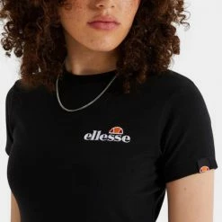 Νέος 🎉 T-shirts | Μπλούζα κοντό μανίκι Ellesse Vikins Γυναικείο Crop Top Black 🛒 -Φτηνός Ellesse Κατάστημα ellesse vikins crop t shirt mplouza gunaikeio 6