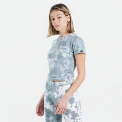 Εκπτωση 💯 T-shirts | Μπλούζα κοντό μανίκι Ellesse Vikins Tie-Dye Γυναικείο Crop Top TIE DYE ✨ -Φτηνός Ellesse Κατάστημα ellesse vikins tie dye crop t shirt mplouza gunaik 2
