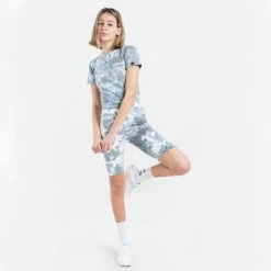 Εκπτωση 💯 T-shirts | Μπλούζα κοντό μανίκι Ellesse Vikins Tie-Dye Γυναικείο Crop Top TIE DYE ✨ -Φτηνός Ellesse Κατάστημα ellesse vikins tie dye crop t shirt mplouza gunaik 3